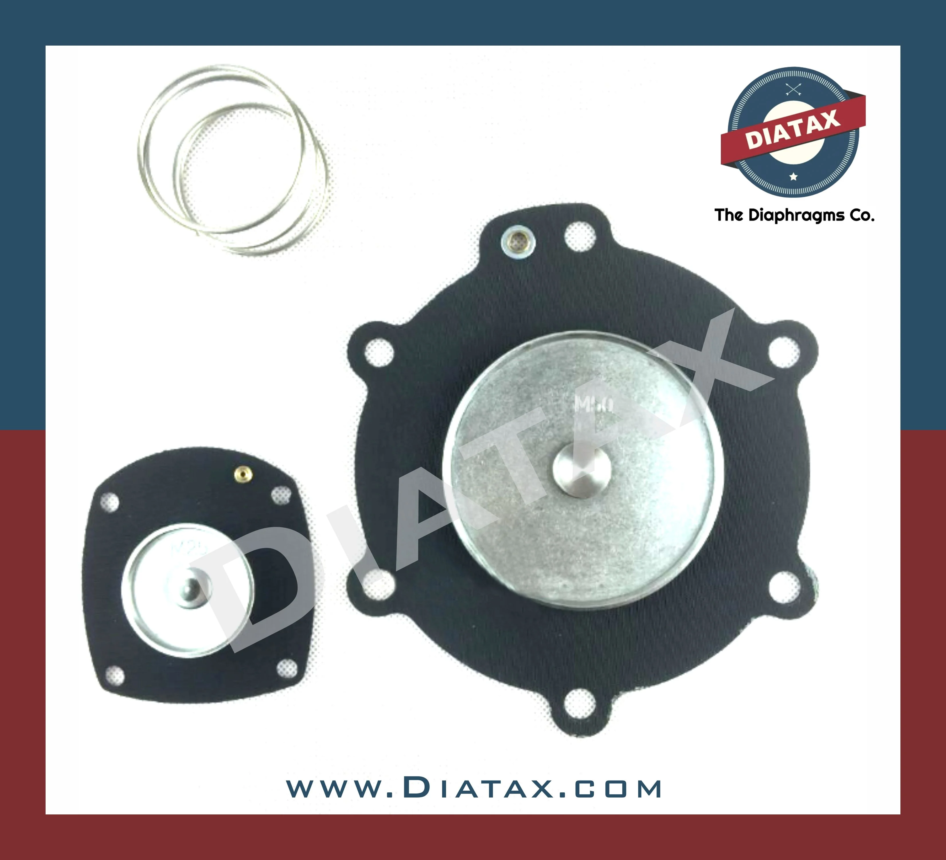 Turbo M50 Dust Collector Pulse Jet Solenoid Valve Diaphragm Repair Kit